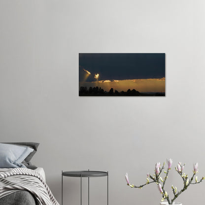Sun Breaking Through Storm Clouds Canvas