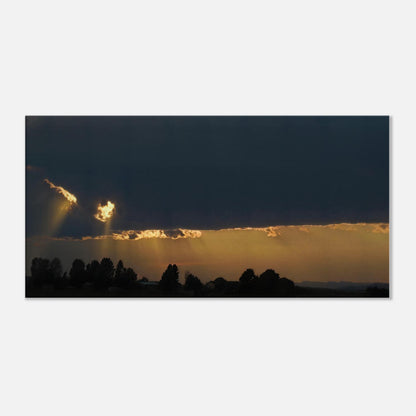 Sun Breaking Through Storm Clouds Canvas