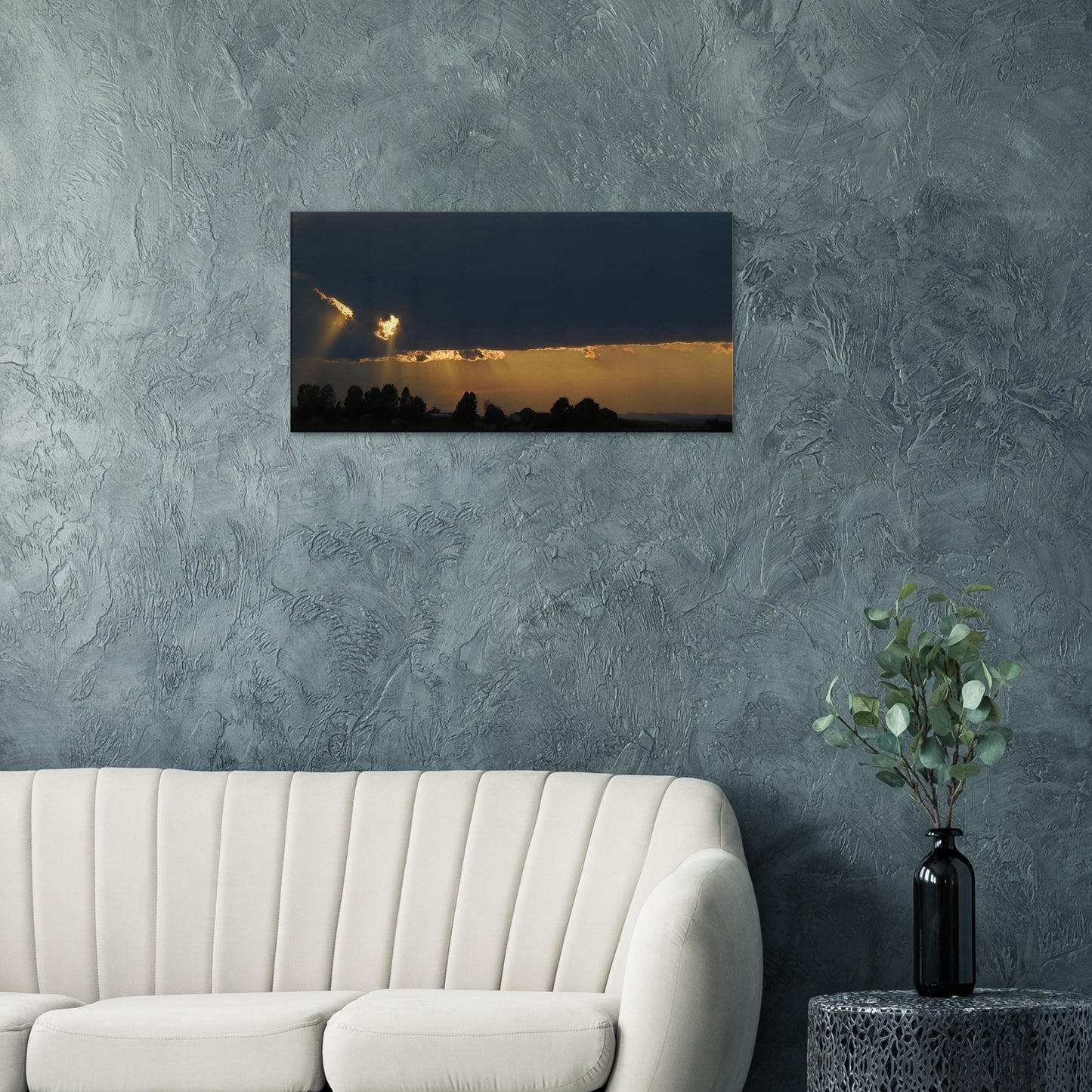 Sun Breaking Through Storm Clouds Canvas