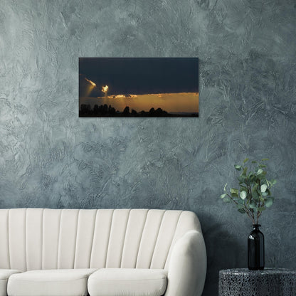 Sun Breaking Through Storm Clouds Canvas